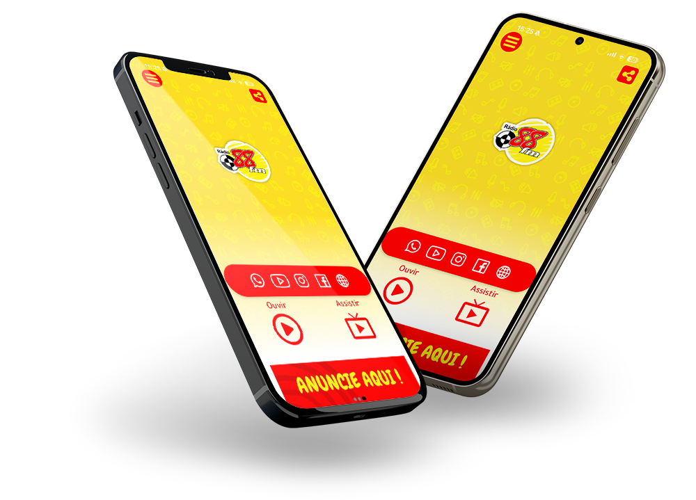 App Rádio 88 FM no Smartphone