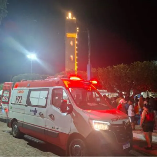 Homem sofre crise convulsiva durante Novenário do Bom Jesus do Taquari e é socorrido pelo Samu em Livramento