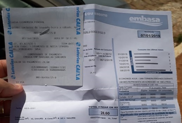 Mesmo com contas pagas Embasa suspende fornecimento de água de consumidora livramentense