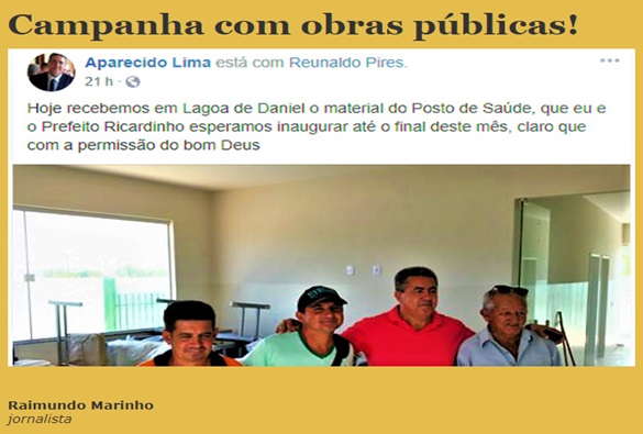 Vereador situacionista faz campanha antecipada com obras públicas, diz Mandacaru da Serra 