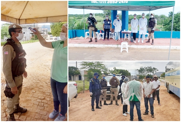 46ª CIPM realiza em toda sua área de atuação Operação em apoio à Vigilância Epidemiológica ao combate ao COVID-19