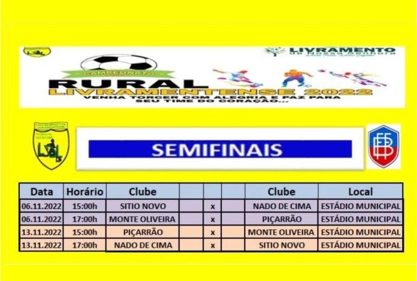 Campeonato Rural: Jogos da semifinais mais uma vez adiado em Livramento