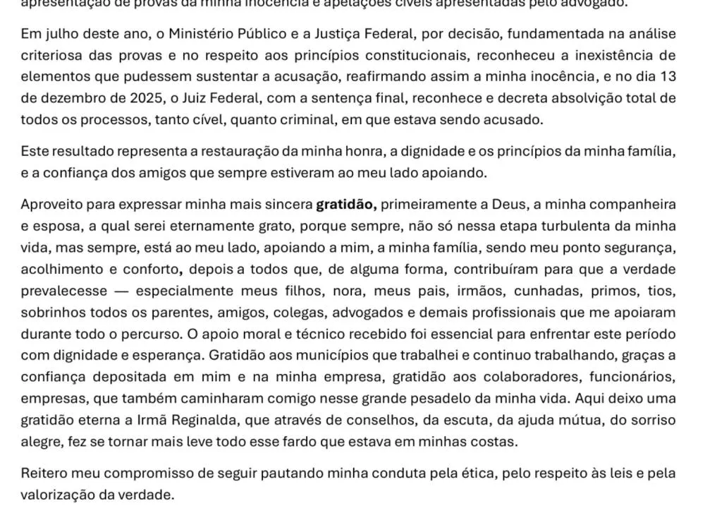 Operação Belvedere: empresário livramentense acusado é absolvido dez anos depois