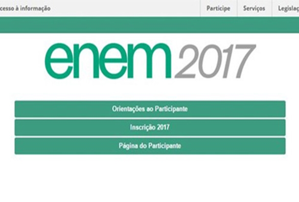 Termina amanhã o prazo para as inscrições do Enem 2017