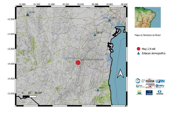 Tremor de terra é registrado em Jequié, no sudoeste da Bahia