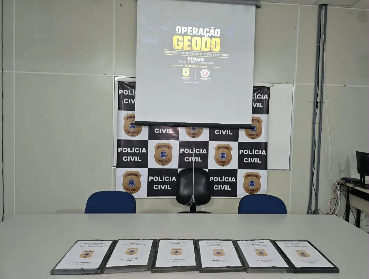 Operação Geodo prende cinco suspeitos de tráfico em Vitória da Conquista