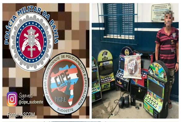 Polícia Militar apreende máquinas caça-níquéis em Livramento 