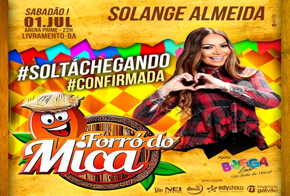 Forró do Mica: Solange Almeida é confirmada como 1ª atração 
