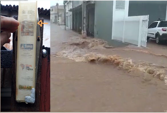 Choveu forte por mais de uma hora em Livramento  