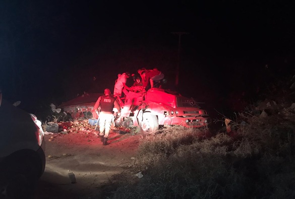 Acidente de trânsito é registrado na Serra das Almas