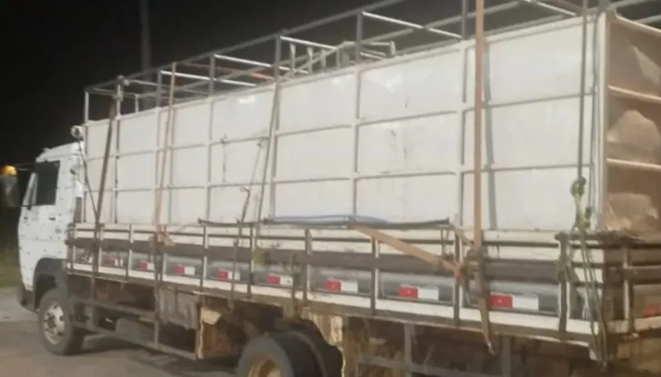 Polícia apreende veículo com transporte irregular de gado em Brumado