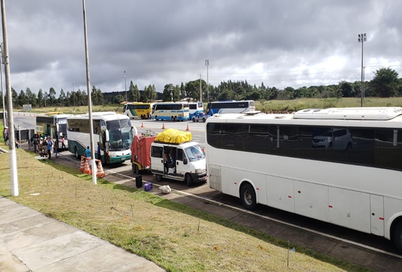 Em operação conjunta Polícia Rodoviária Estadual apreende veículos com mais de 90 passageiros