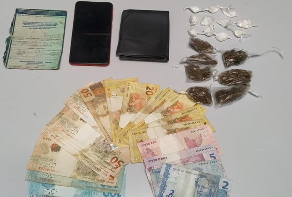 Homem é conduzido a delegacia de  Livramento com drogas