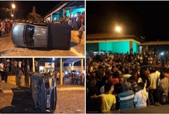 Piatã: Bingo termina em confusão e carro virado em Inúbia