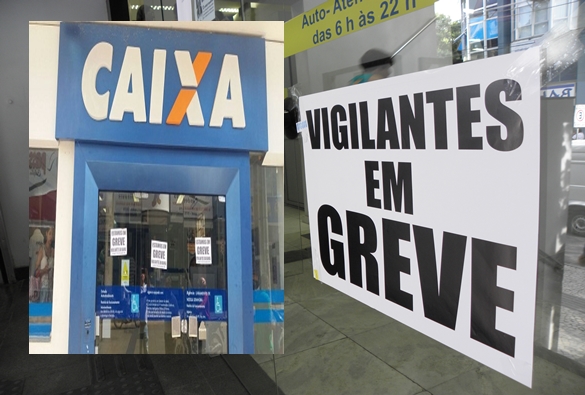 Com greve dos vigilantes agências bancárias de Livramento paralisam parcialmente suas atividades 