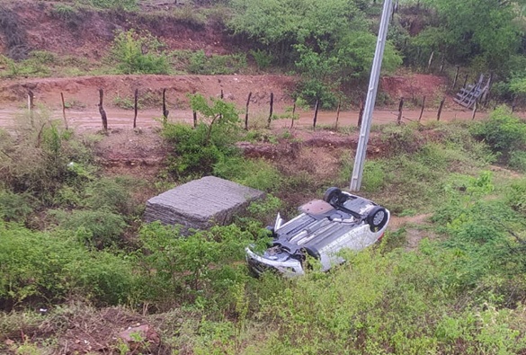 Policiais Militares da 46ª CIPM sofrem acidente de trânsito ao retornarem para casa
