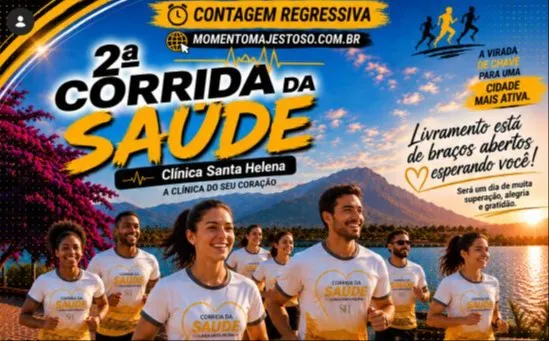 2ª Corrida da Saúde acontece neste domingo em Livramento de Nossa Senhora