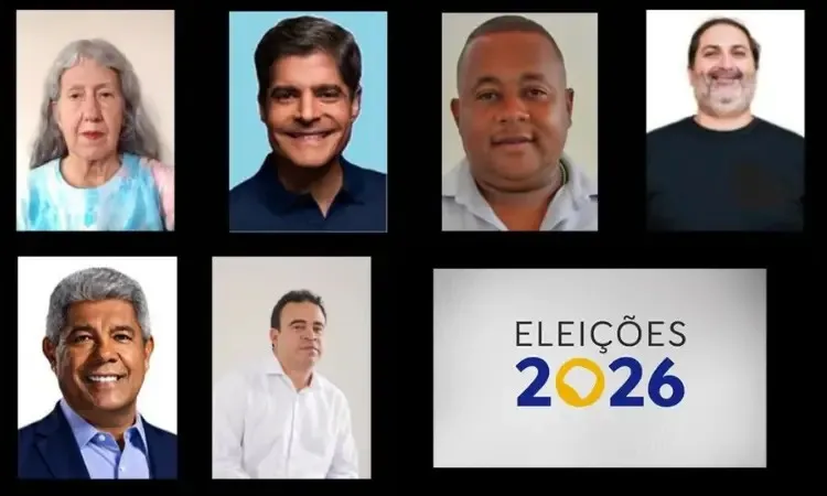 Confira quem são os candidatos ao Governo da Bahia nas Eleições 2026