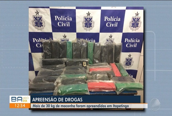 Três pessoas são presas com maconha em ônibus 