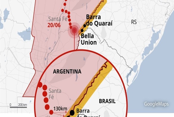 Nuvem de gafanhotos faz Ministério da Agricultura declarar estado de emergência no RS e SC