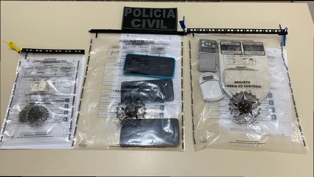 Operação da Polícia Civil prende suspeito de tráfico e apreende drogas em Piatã