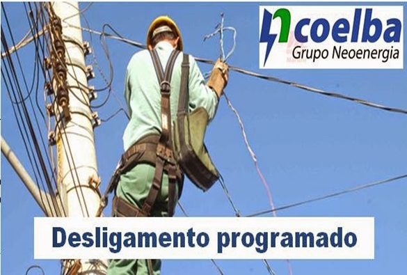Coelba informa desligamento programado para esta quarta-feira