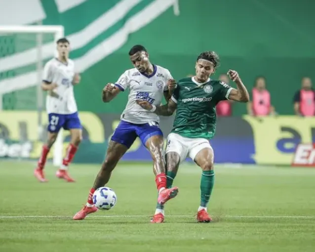 Bahia vence o Palmeiras e sobe para a sétima posição no Brasileirão