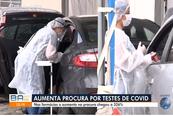 Bahia tem aumento de 166% em casos conhecidos de Covid-19 e procura por testes dispara