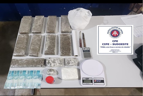 Homem é preso em Livramento com grande quantidade de droga