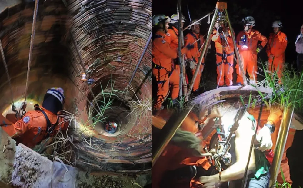 Bombeiros resgatam idosa após queda em poço no oeste da Bahia