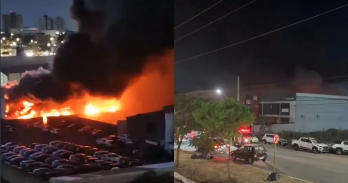 Incêndio atinge concessionária de veículos em Luís Eduardo Magalhães
