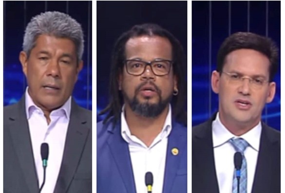 Primeiro debate ao governo do estado da Bahia reúne três candidatos