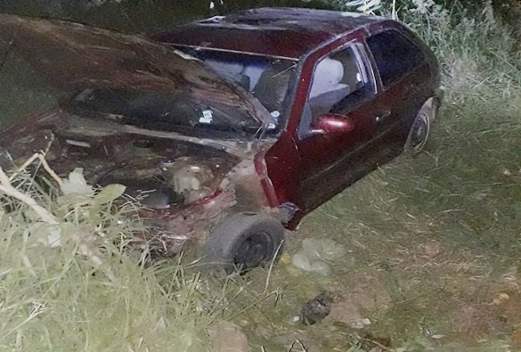 Motorista sofre acidente em estrada vicinal na comunidade da Barrinha 