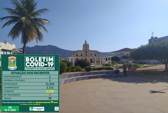 Município de Livramento zera casos ativos da covid-19 