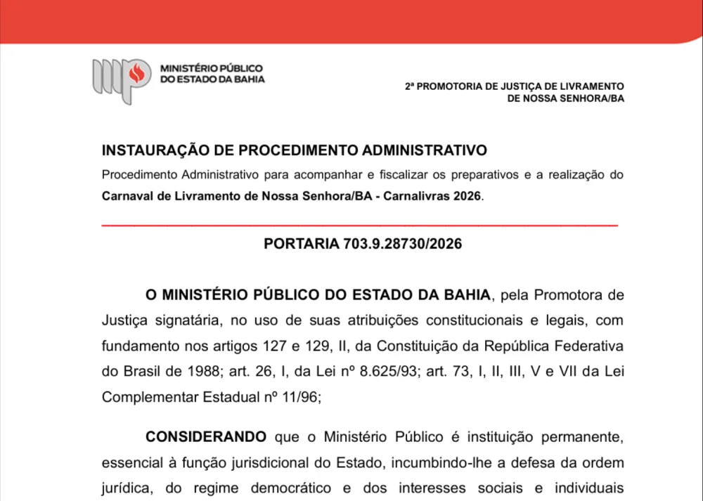 Ministério Público emite normas para fiscalizar o Carnalivras