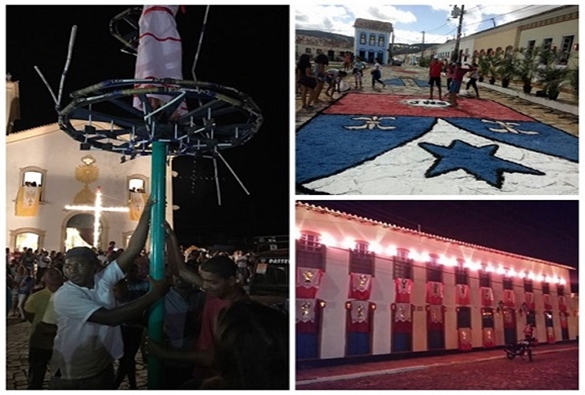 Tapetes de Corpus Christi e noite das lanternas foram atrações em Rio de Contas