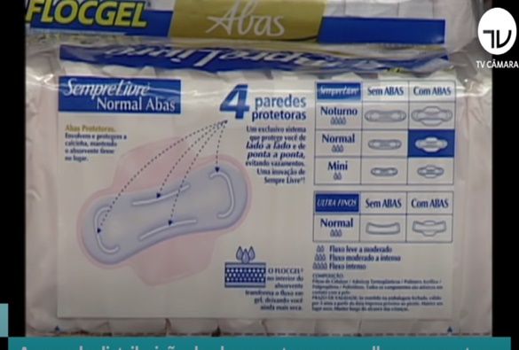 Câmara aprova distribuição gratuita de absorventes higiênicos para estudantes e mulheres de baixa renda