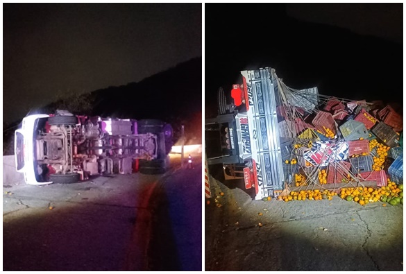 Acidente de trânsito é registrado na Serra das Almas