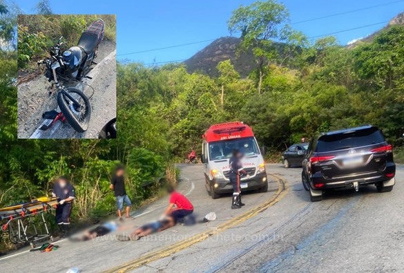 Jovem fica gravemente ferido após acidente na BA-148 entre Livramento e Rio de Contas