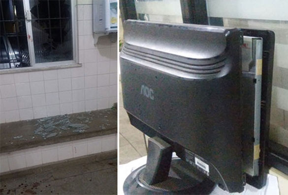 Mulher surta e quebra tudo na delegacia de Brumado