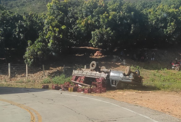 Acidente de trânsito é registrado na Serra das Almas 
