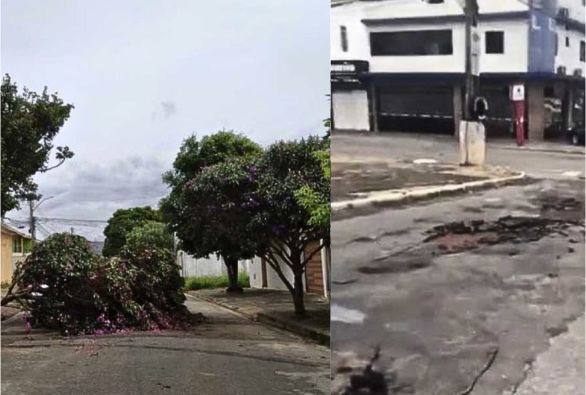 Temporal do último domingo deixou estragos em Guanambi e Vitória da Conquista 