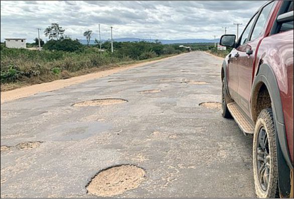 Mais de 60% de estradas da Bahia tem algum tipo de problema