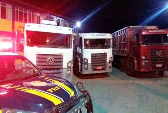 Chapada: Mais dois caminhões roubados foram recuperados pela PRF na região de Seabra