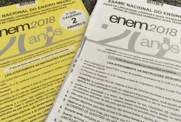 Cadernos de prova do Enem 2019 deverá ser impresso até dia 17, diz Inep 